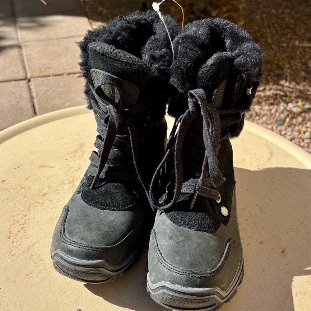 Pajar Boots Waterproof Black Size 5.5 - Picture 2 of 5